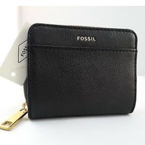🆕➰Fossil Evelyn Zip Bi-fold Leather Wallet➰